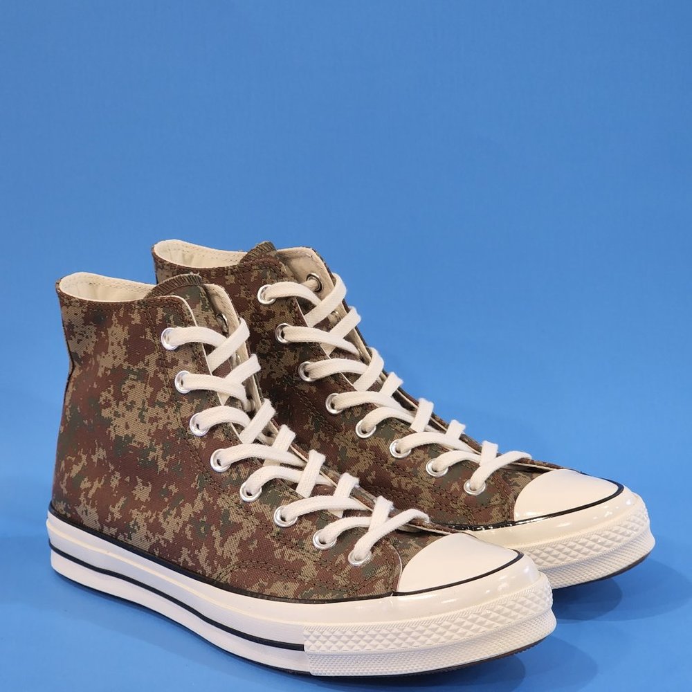 Converse Chuck 70 Hi Pixelated Camo Canvas Unisex Sneakers 170380C NWT - Picture 1 of 6